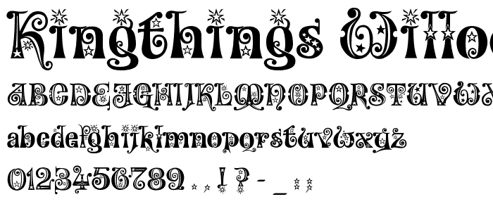 Kingthings Willow font